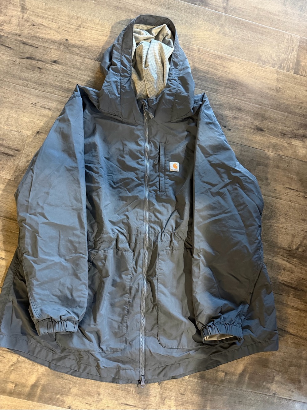 Carhartt Hooded Rain Defender Jacket - Slate Gray